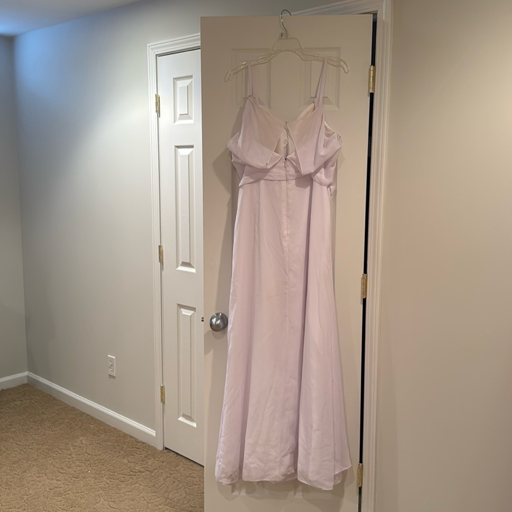 Beautiful white gown. Flows with movement. 
100% polyester